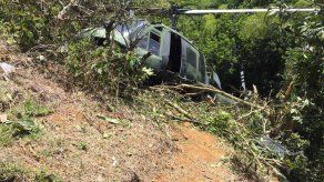 Diez heridos en accidente de helicóptero militar en Colombia