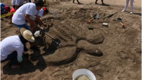 Realizan X Concurso de Esculturas de Arena para promover el cuidado de los océanos