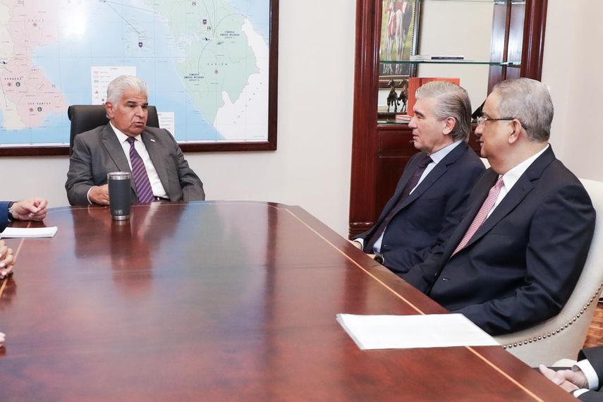 El presidente José Raúl Mulino