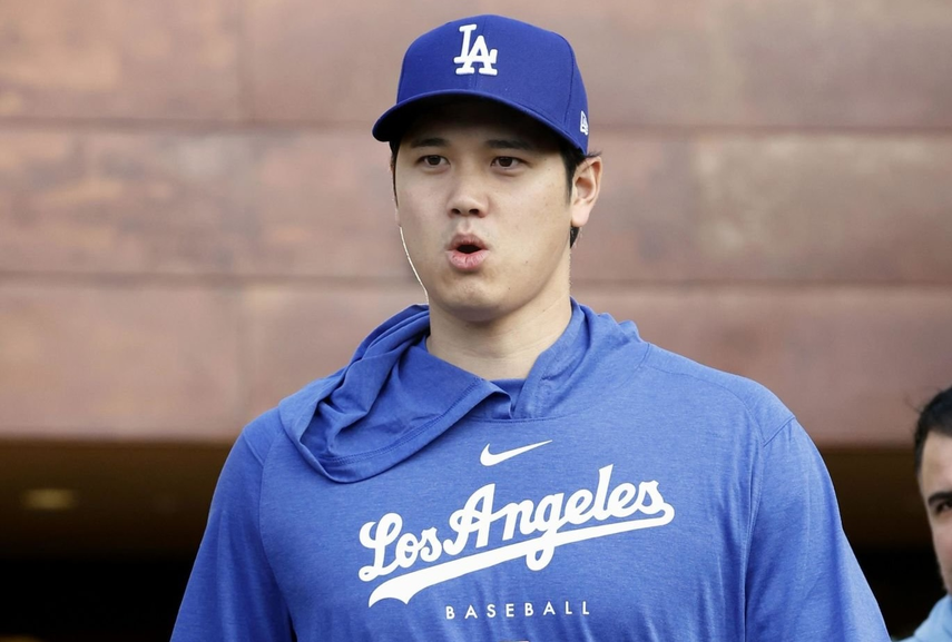 MLB: Ohtani demostró su poder en primera práctica de bateo con los Dodgers