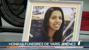 Realizan las honras fúnebres de Yaris Jiménez
