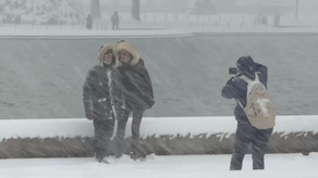 Las escuelas de la región también cerraron debido a la nieve.