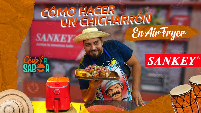 Receta de Chicharrón en Freidora de Aire de Sankey.