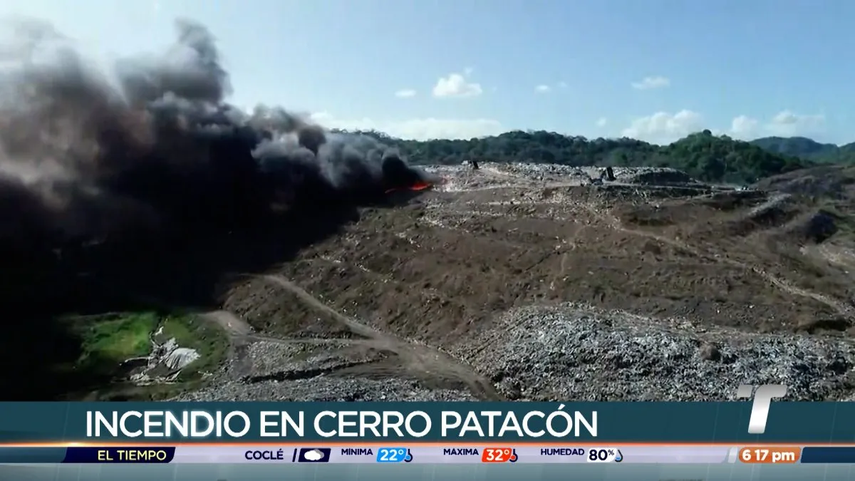 Así se ve el incendio en Cerro en Patacón tras 6 días de labores de extinción