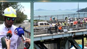 Director del SINAPROC en la inspección del Puente de las Américas. Director del SINAPROC en la inspección del Puente de las Américas.