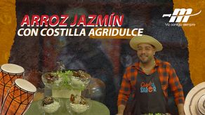 Prepara un Arroz jazmín con costilla agridulce.