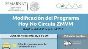 Ciudad de México restringe uso vehicular por contaminación