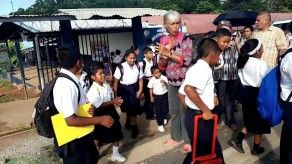 Protestan en por vandalismo en Centro Educativo Virgen de Guadalupe