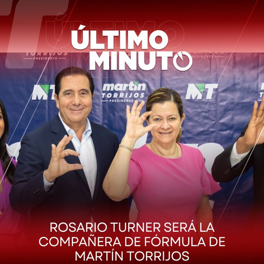 ¡Atención! Rosario Turner será la compañera de fórmula de Martín Torrijos ¡Atención! Rosario Turner será la compañera de fórmula de Martín Torrijos