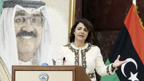 La ministra libia de Relaciones Exteriores, Najla Al-Mangoush.