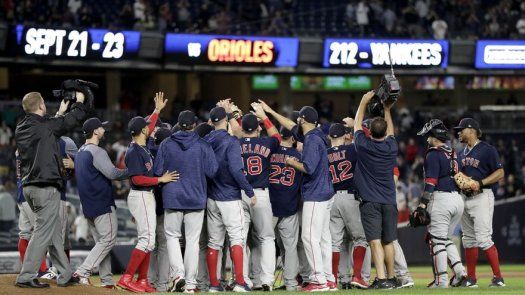 Medias Rojas vencen a Yanquis y se coronan en el Este