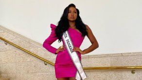 Brenda Smith en su primer día en el Miss Universo 2021