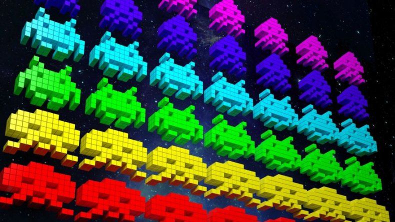 Alienígenas al asalto de Tokio con motivo de los 40 años de Space Invaders