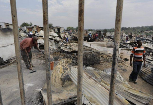 Incendio en Sudáfrica