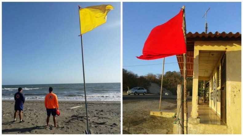 Bandera roja en playas de Los Santos y Bocas del Toro por fuertes vientos