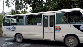 Se registró un incidente entre manifestantes y un conductor Minera Panamá en Coclesito