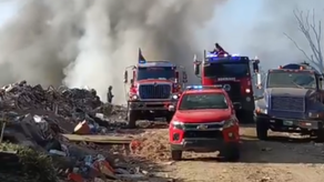 Se registra Incendio en vertedero clandestino de Cárdenas
