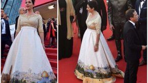 Gran revuelo por el vestido de la ministra israelí de Cultura en Cannes