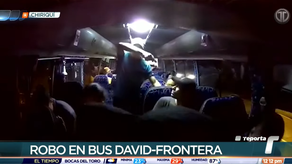 VIDEO l Hombres armados asaltan a pasajeros de un bus en ruta David-Frontera