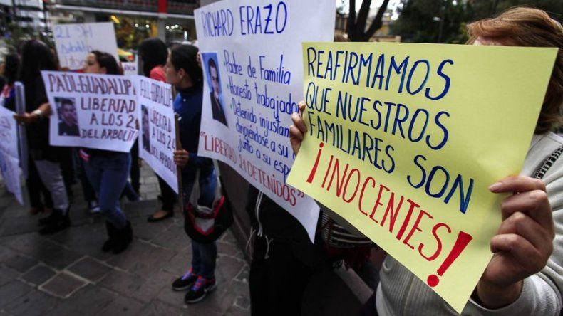 En libertad 20 detenidos en protesta por enmienda de reelección en Ecuador