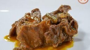 Costilla de res en salsa de vegetales