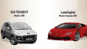 El MEF anuncia subasta de vehículos entre los que se encuentra un Lamborghini