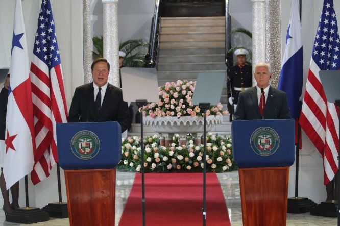 Visita del vicepresidente de EEUU Mike Pence a Panamá
