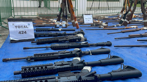 Autoridades destruyen 424 armas en la ceremonia de destrucción&nbsp;