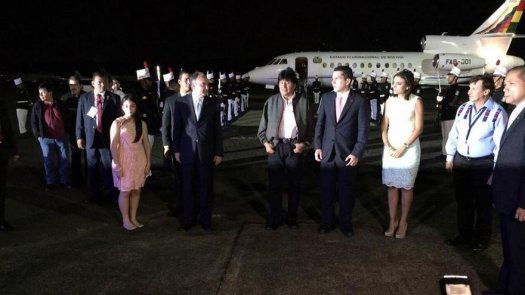 Presidente Evo Morales llega a Panamá