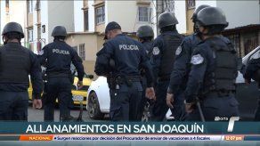 Policía Nacional realiza allanamientos en San Joaquín tras asesinato de un menor Policía Nacional realiza allanamientos en San Joaquín tras asesinato de un menor