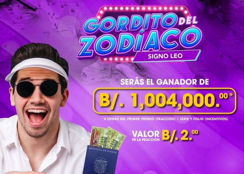 Lotería Nacional de Panamá anuncia fecha del próximo Gordito del Zodíaco