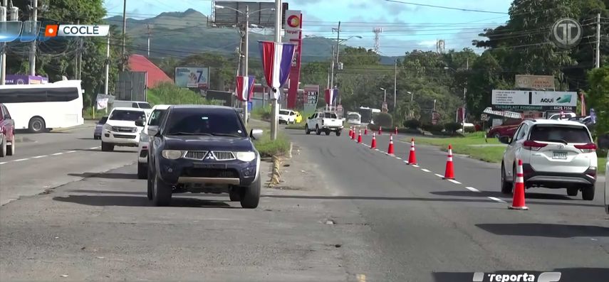 Analizan establecer en Penonomé inversión de carriles por trabajos en la Panamericana.