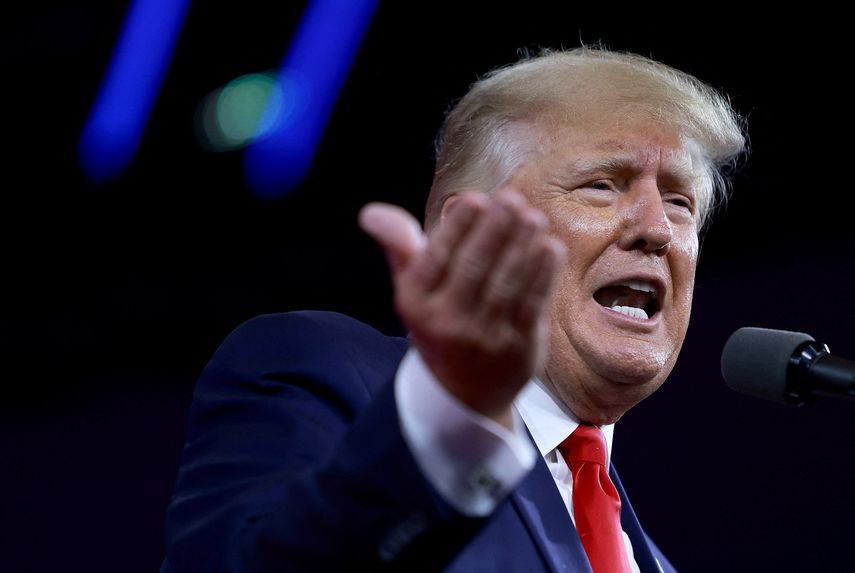 El expresidente Donald Trump﻿.