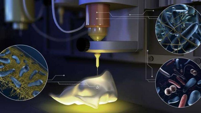 Científicos suizos desarrollan una tinta con bacterias para impresiones 3D