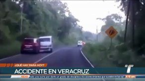 Captan accidente de tránsito en Veracruz