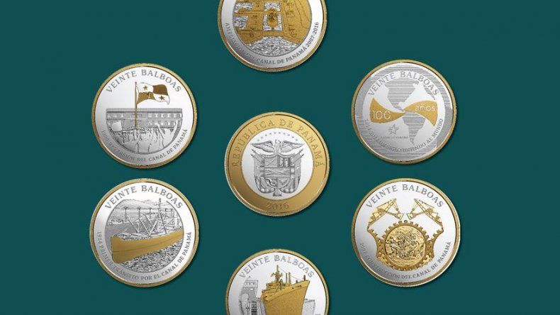 A la venta juego de monedas conmemorativas del Canal de Panamá