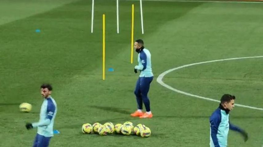Memphis Depay cumplió con primer entrenamiento con el Atlético&nbsp;﻿