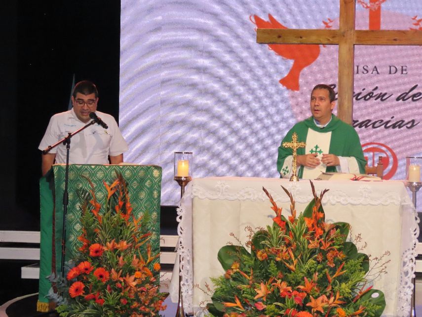Misa de acción de Gracias por el aniversario 41 de Telemetro.