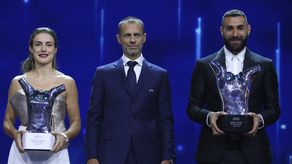 Alexia Putellas y Karim Benzema.