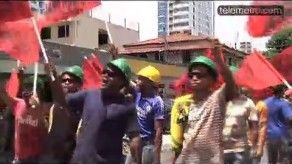 Damnificados de inundaciones protestan entorno a Cumbre de ONU