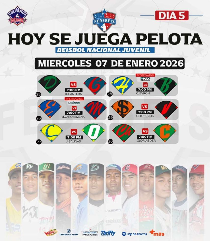 Juegos programados del miércoles 7 de enero. Juegos programados del miércoles 7 de enero.