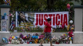 Memorial en honor a Keisha Rodríguez, que fue asesinada y se encontraba embarazada.