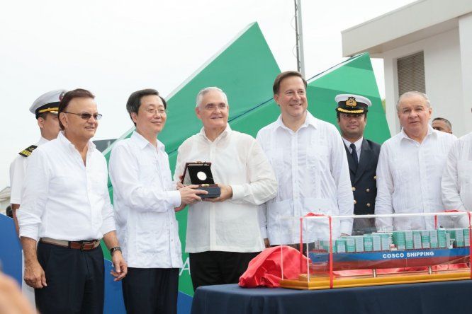 Momento histórico, inauguración del Canal Ampliado