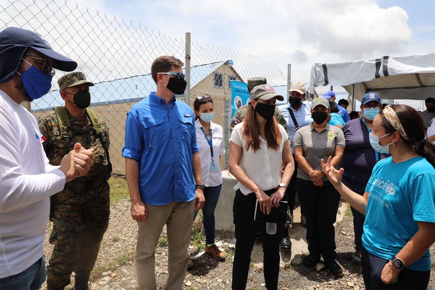 La delegación visitó la provincia de Darién para conocer la situación de migración irregular en la zona fronteriza con Colombia y conversar con migrantes.