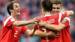 Rusia golea 5-0 a Arabia Saudí en primer partido del Mundial-2018