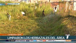 Cambiando Vidas: Realizan limpieza de herbazales en el Colegio Fernando de Lesseps