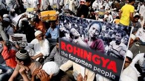 Manifestación en India denuncia violencia a Rohinyás en Birmania