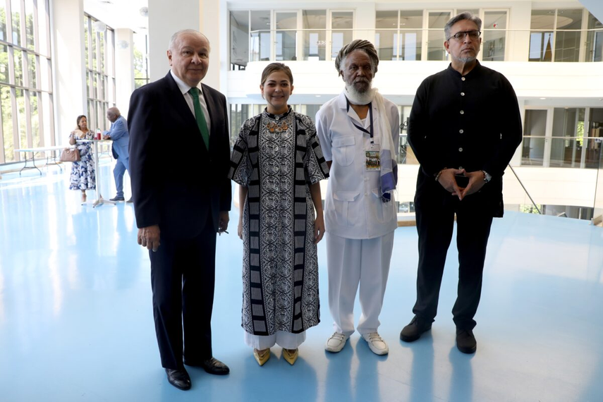 Canciller Janaina Tewaney Mencomo en conferencia Relak 2024