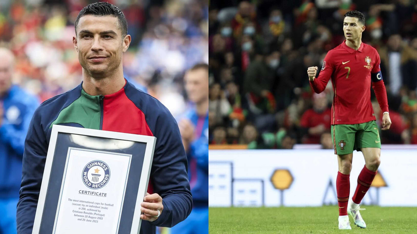 Cristiano Ronaldo obtiene Récord Guinness tras su partido 200 con Portugal.