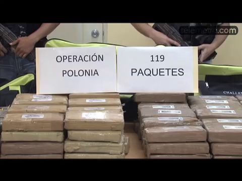 Policía panameña decomisa droga que iba a Polonia